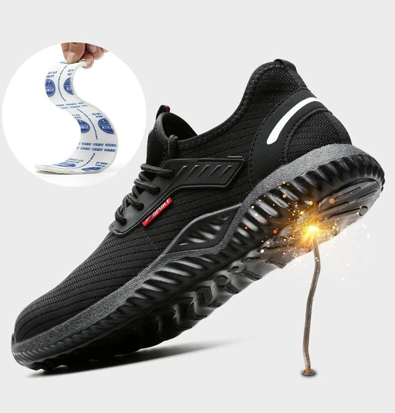 Work Safety Shoes Woman and Men Be Applicable Outdoor Steel Toe Anti Smashing Anti-slip Puncture Proof Work Boots