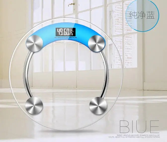 New Arrival 180kg diameter 28cm Home Bathroom Health Digital Electronic Glass LCD Weighing Body Scale