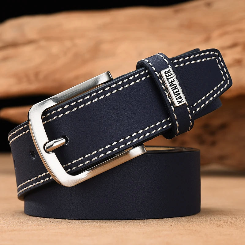 Men Genuine Leather Belt Luxury Designer Belts Cowskin Fashion Matt Strap Male Jeans for Man High Quality Cinturones Hombre Lujo