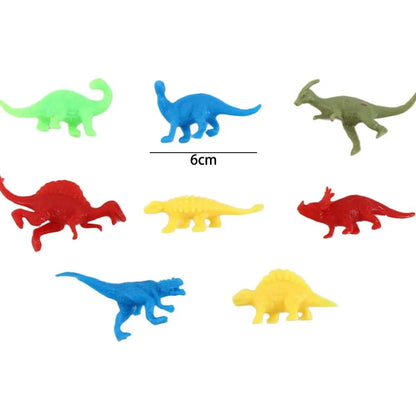 20pcs/lot Mini Classic Solid Dinosaur Model Children's Educational Toys Small Simulation Animal Figures Kids Toys For Boy Gift