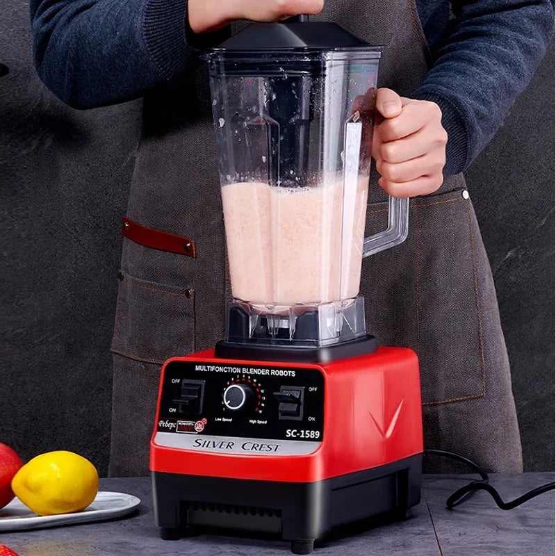 2000W Heavy Duty Commercial Grade Blender Mixer Juicer Fruit Food Processor Ice Smoothies Blender Juice Crusher EU/UK Plug