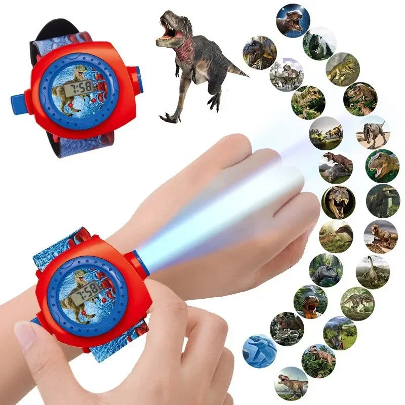 3D Projection Dinosaur Children Watches Kids Electronic Digital Watch Boys Girls Clock Wristwatches Christmas Gift Dropshipping