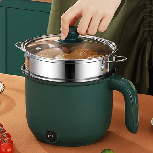 1.5L Capacity Mini Home Cooking Pot Multifunctional Rice Cooker Non Stick Pan Safety Material Potable Stockpot Utility Electrice