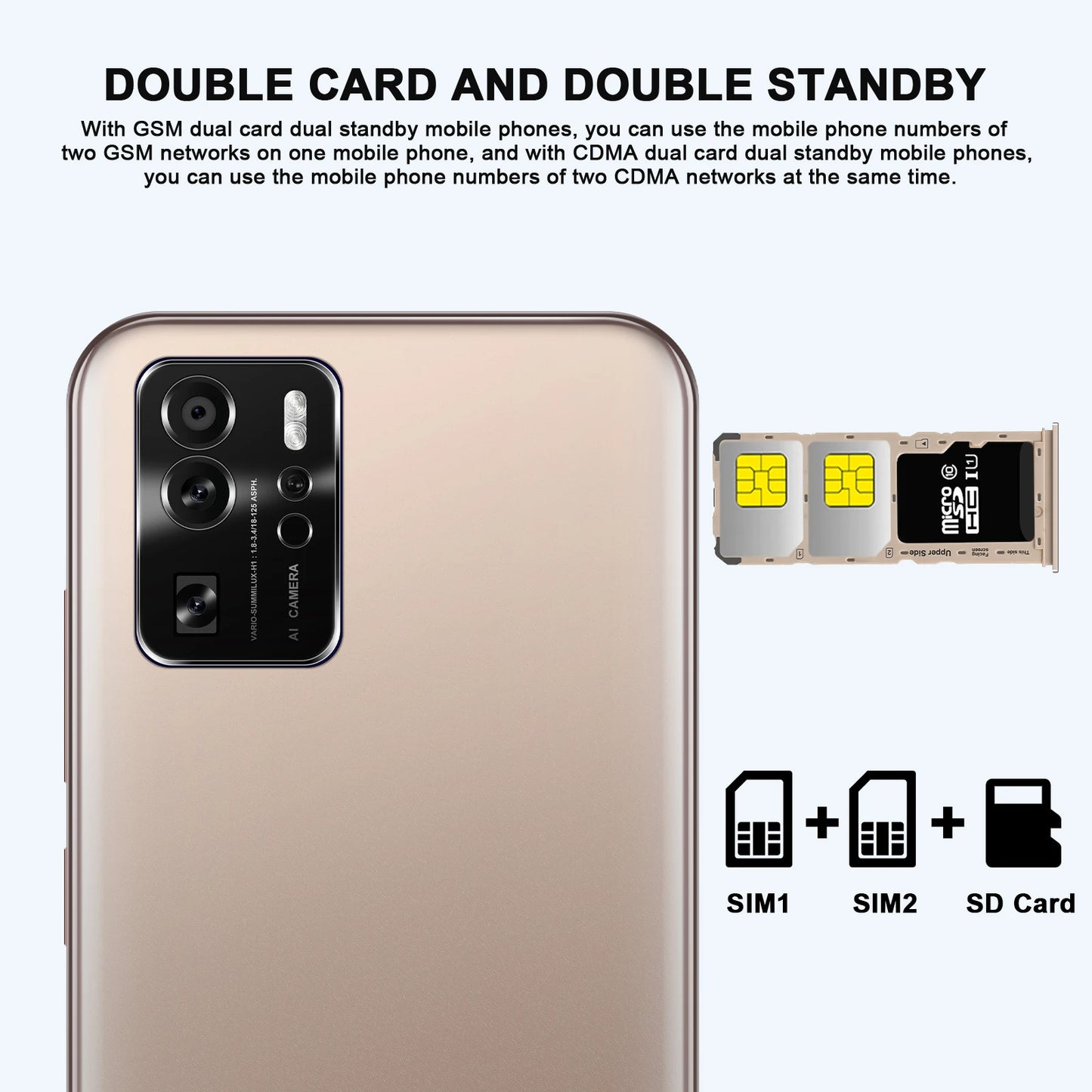 2023 Global Version HTM N20Pro 128GB/256GB Smartphone 4800mAh Battery 6.8inch Display MT6762 OCTA-Core 48MP Camera Mobile Phones