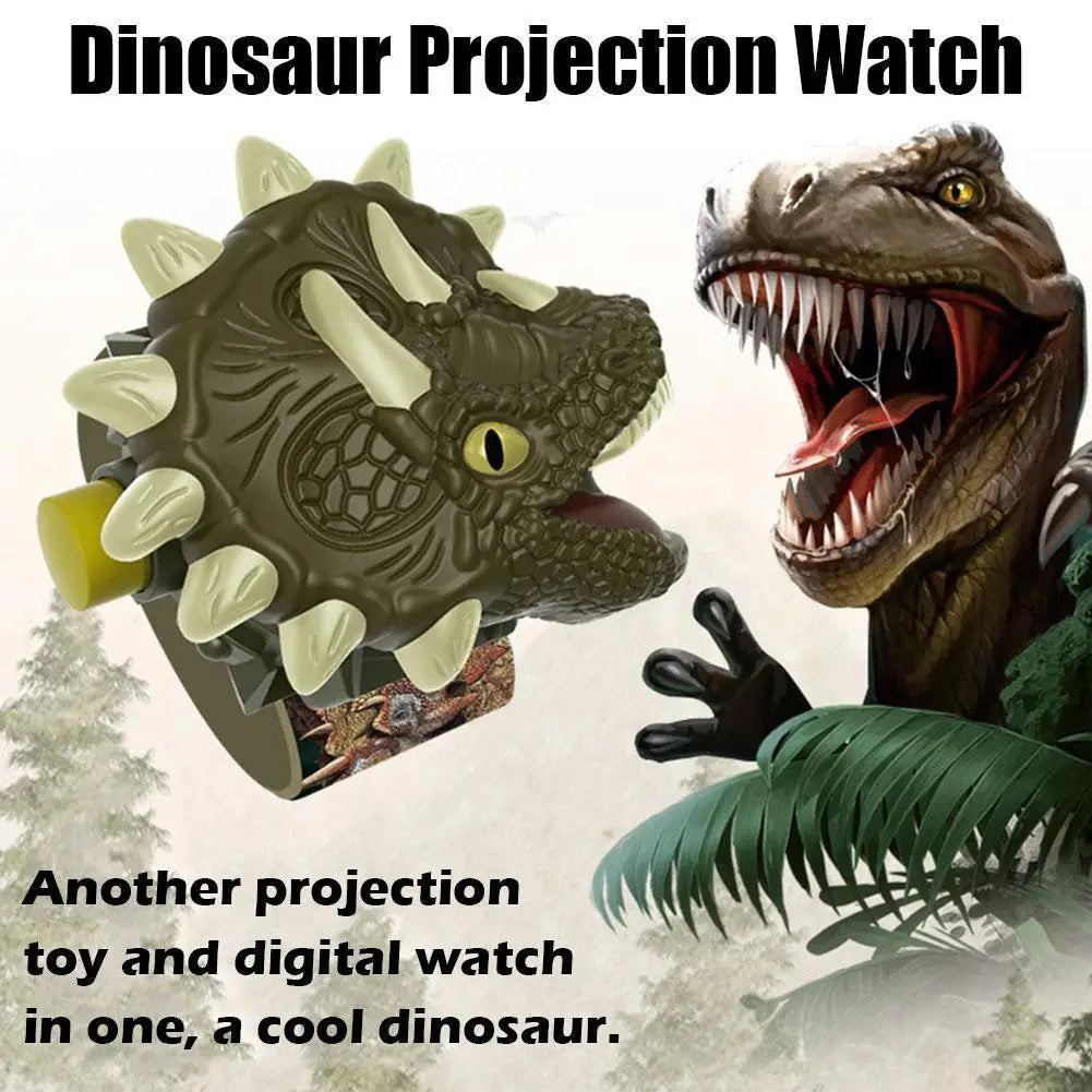 Kids Dinosaur Projection Watch Cartoon Dinosaur 24 Projector Toy On Watch Educational Projector Pattern Boy Wrist Types Chi T8Q1