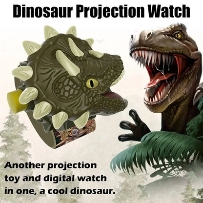 Kids Dinosaur Projection Watch Cartoon Dinosaur 24 Projector Toy On Watch Educational Projector Pattern Boy Wrist Types Chi T8Q1