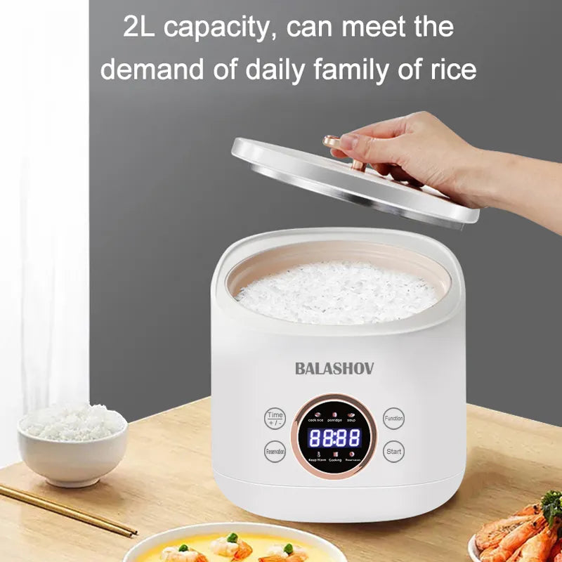 2L Smart Electric Rice Cooker Multi-function Household Non-stick Pan Mini Cooking Machine Kitchen dormitory electric Rice cooker