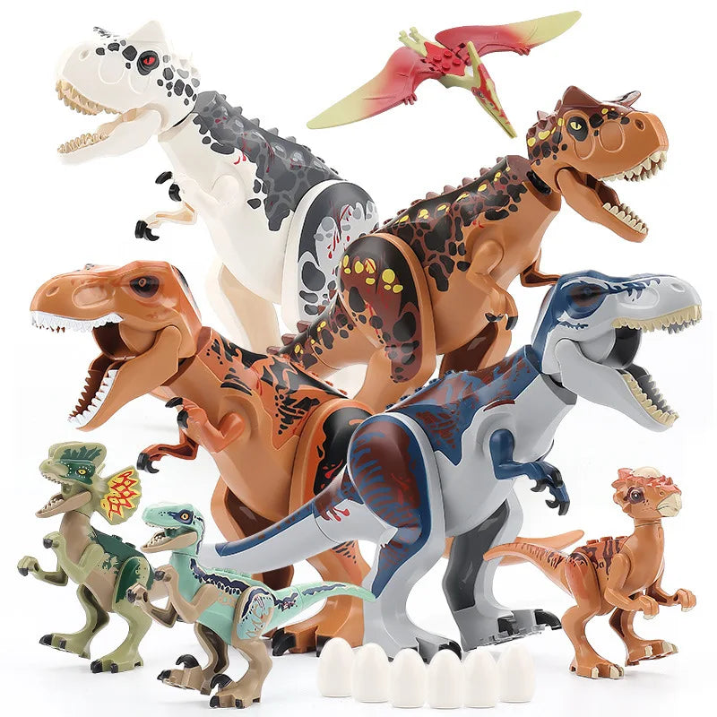 Brutal Raptor Building Jurassic Blocks World 2 MINI Dinosaur Figures Bricks Dino Toys For Children Dinosaurios Christmas