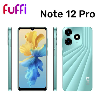 Global FUFFI Note 12 Pro Smartphone Android 64GB ROM 3250mAh Mobile phones 6.52 inch 4G Network phone Google  celulares