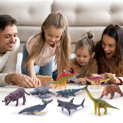 Realistic Safari Animal Figurines Simulation Model Mini Farm Woodland Animal for Kids Party Favor Preschool Educational Toy Gift