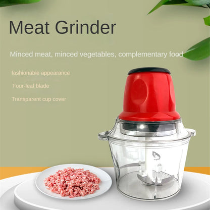 Electric Meat Grinders 2L Food Crusher Stainless Steel Multifunctional Vegetable Slicer Processor Chopper Kitchen Appliances