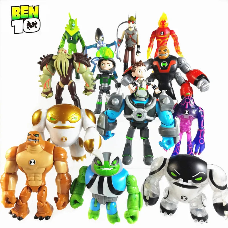 Omnitrix BEN10 Action Figure Gwen Ben Tennyson 10 Doll Toy Heatblast Grey Matter Kevin Eleven Upchuck Wildmutt Children Gifts