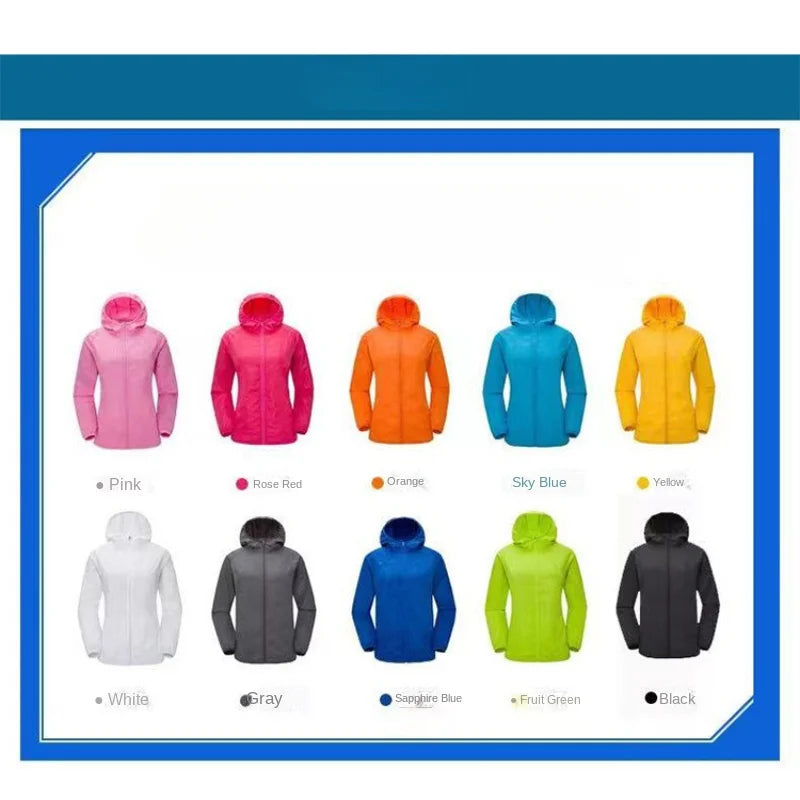 Summer outdoor sunscreen clothing custom logo light and breathable men's and women's skin clothing long sleeve cardigan jacket