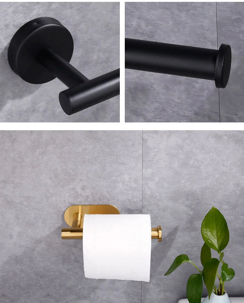 Punch-free Toilet Paper Holder Wall-mounted Toilet Paper Holder Organizer Storage Stand Kitchen Bathroom accessories