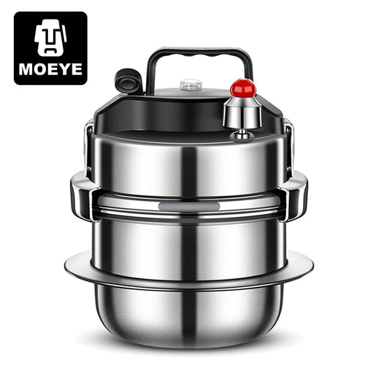 MOEYE 1.6L/2.0L Pressure Cooker Stainless Steel Outdoor Camping Portable Micro Pressure Cooker Household Mini Pot