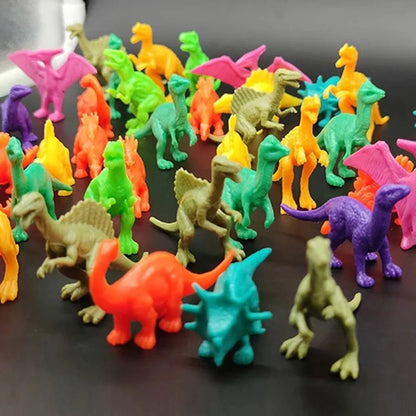 20pcs/lot Mini Classic Solid Dinosaur Model Children's Educational Toys Small Simulation Animal Figures Kids Toys For Boy Gift