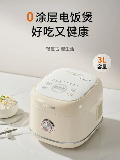 Joyoung30N1 Rice Cooker with 0 Coating Stainless Steel Liner 3L Rice Cooker Electric  Food Warmer