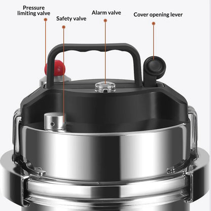 MOEYE 1.6L/2.0L Pressure Cooker Stainless Steel Outdoor Camping Portable Micro Pressure Cooker Household Mini Pot