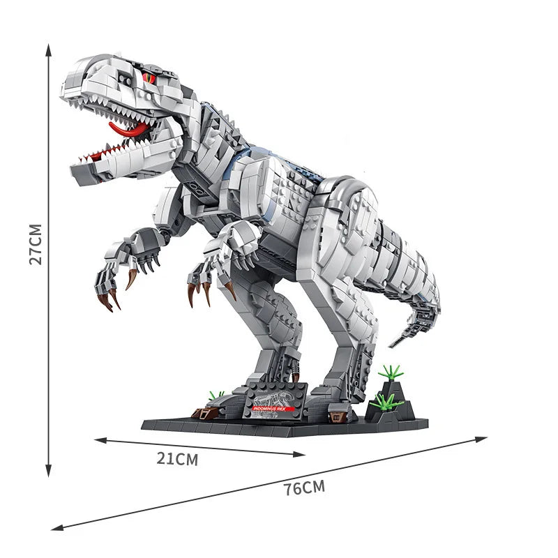 80CM Dinosaur Toys Large Jurassic Park Collect T-Rex IDEAS Dinosaur World Building Blocks Creative Dinosaur Bricks Sets Boy Toy