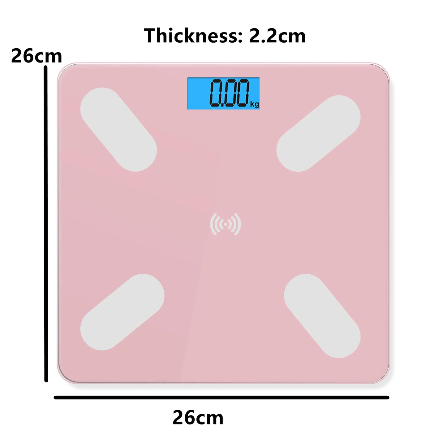 USB Charging Scales Bluetooth Floor Body Fat Bathroom Scale Smart Digital Electronic Weight Scales Balance For Body Weight