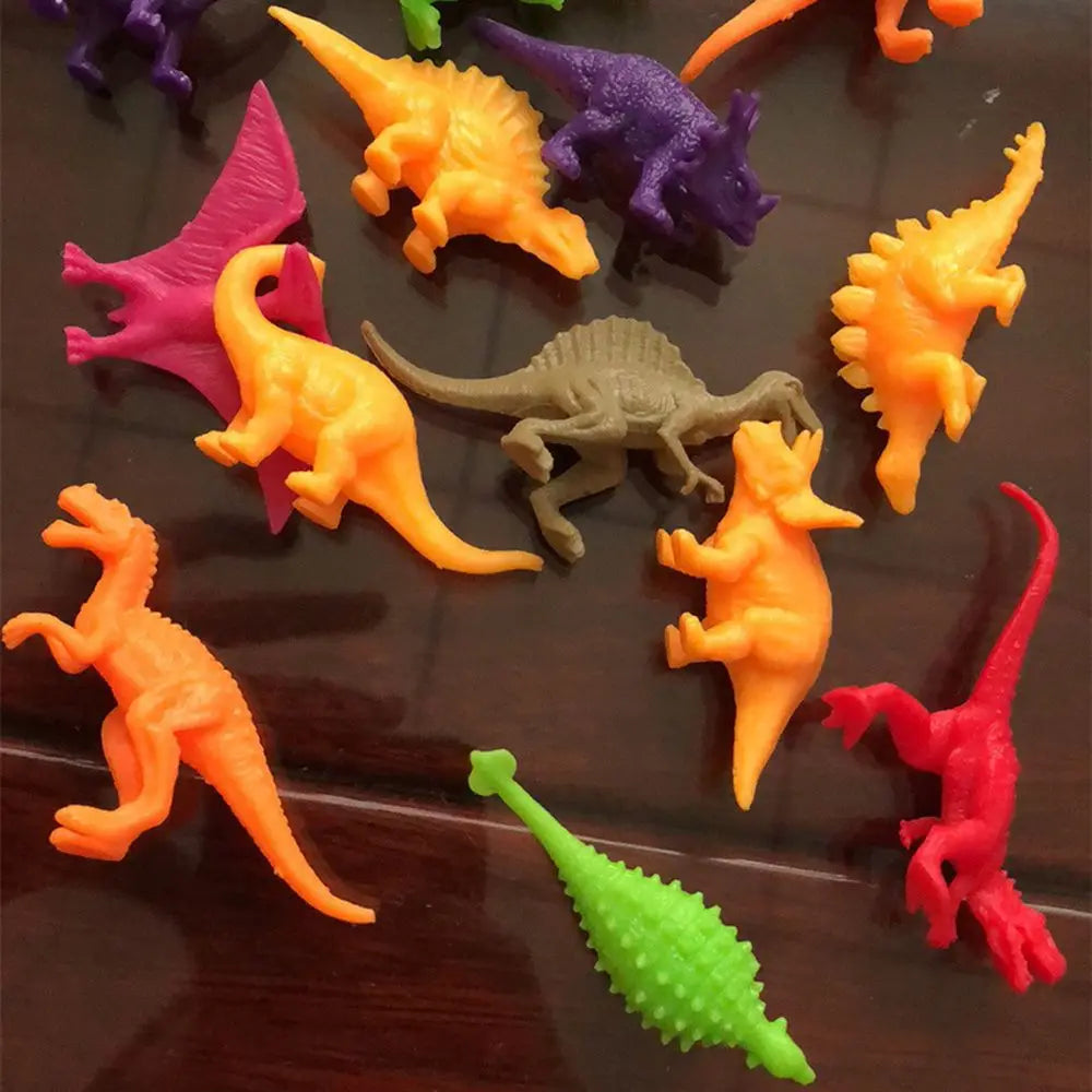 20pcs/lot Mini Classic Solid Dinosaur Model Children's Educational Toys Small Simulation Animal Figures Kids Toys For Boy Gift