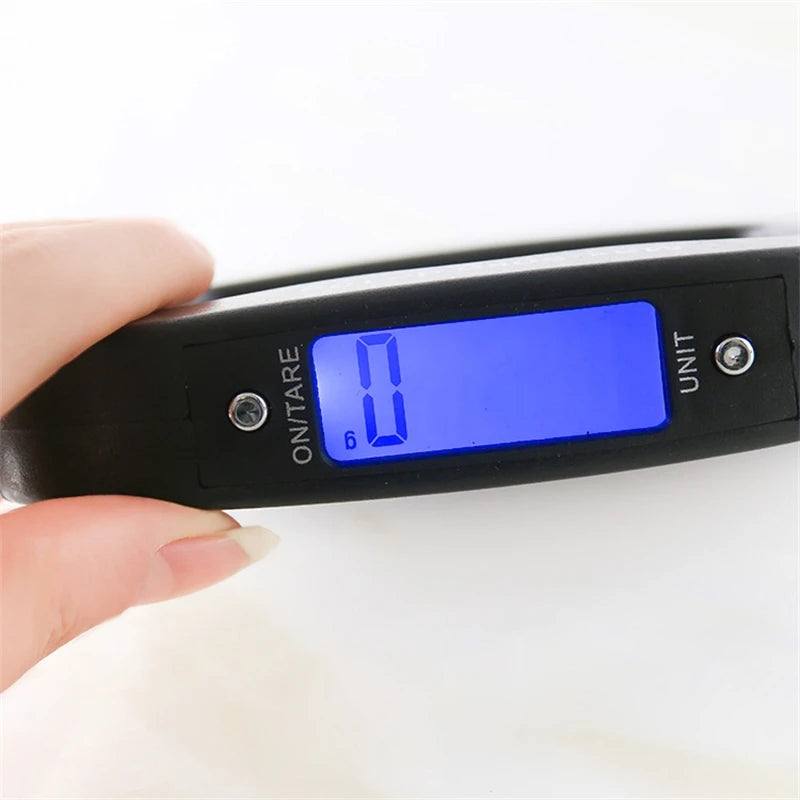 50kg/10g Digital Luggage Scale With Backlight Portable Electronic Scale Weight Balance Travel Hanging Steelyard Hook Scale