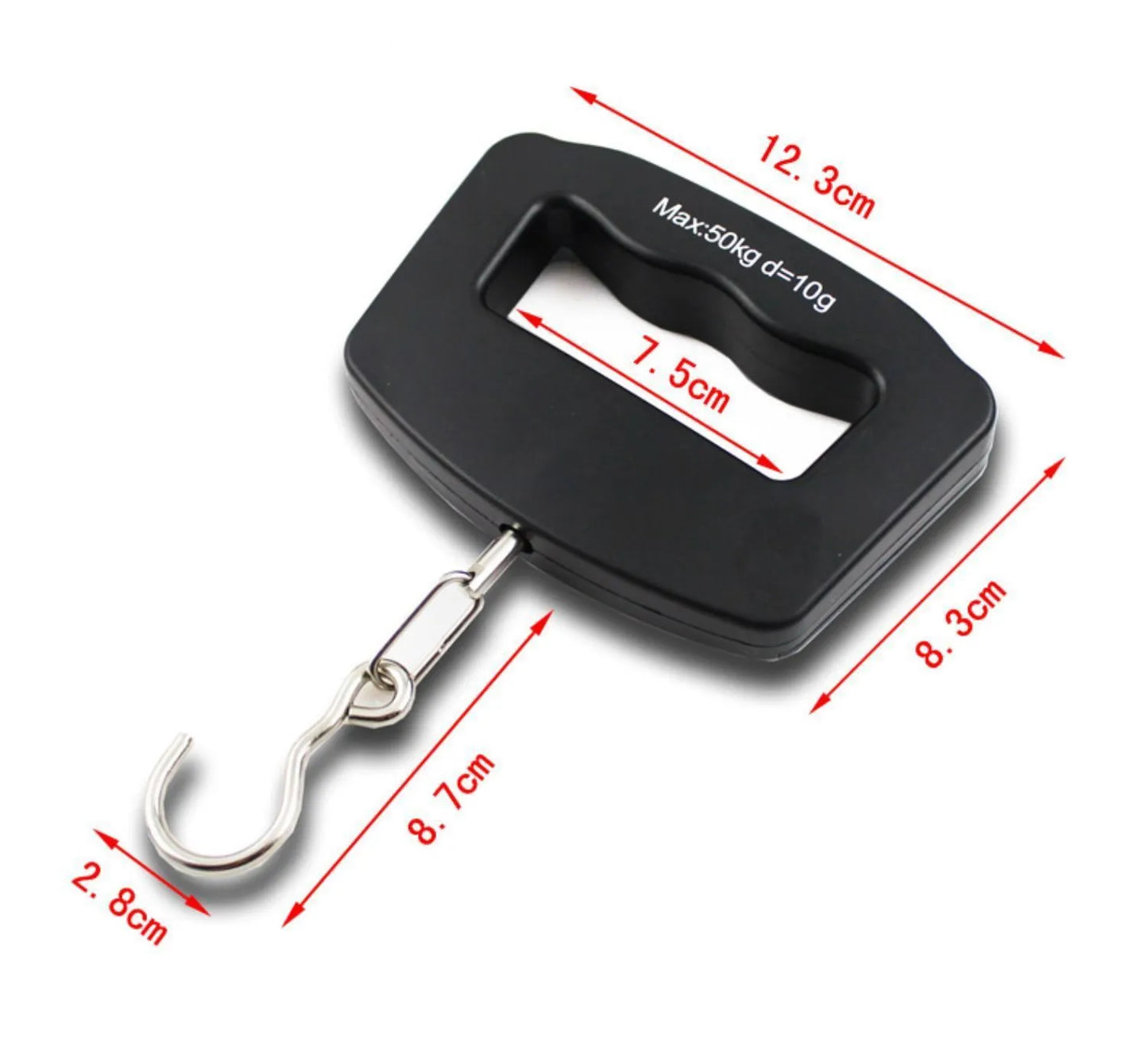 50kg/10g Digital Luggage Scale With Backlight Portable Electronic Scale Weight Balance Travel Hanging Steelyard Hook Scale