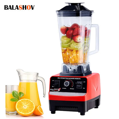 2000W Heavy Duty Commercial Grade Blender Mixer Juicer High Power Food Processor Ice Smoothie Bar Fruit Blender Juice Crusher