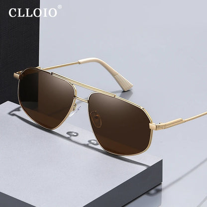 CLLOIO New Luxury Women Polarized Sunglasses For Men Fashion Vintage Shade Sun Glasses Anti-glare Driving Eyewear Oculos De Sol