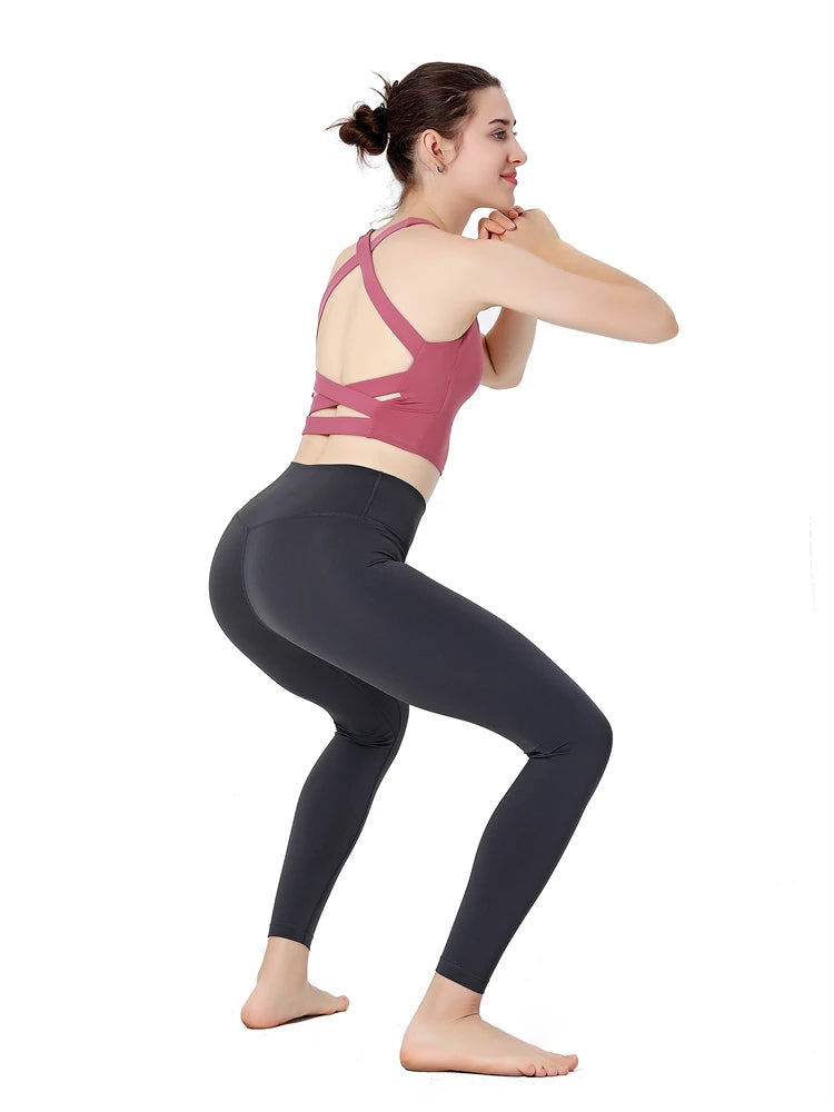 Sexy High Waist Yoga Wear for Women Breathable Running Tights Sporty Pants Seamless Leggings Gym Clothing Summer Female Gym Pant