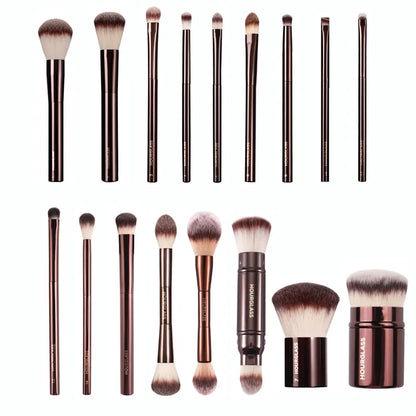 HG Series Makeup Brushes Soft Bristles Metal Handle Blush Foundation Eyeshadow Blending Beauty Brush Make up Tools