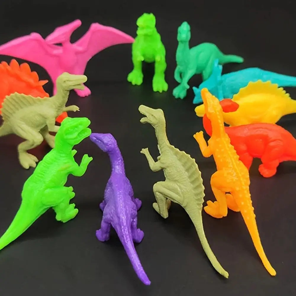 20pcs/lot Mini Classic Solid Dinosaur Model Children's Educational Toys Small Simulation Animal Figures Kids Toys For Boy Gift