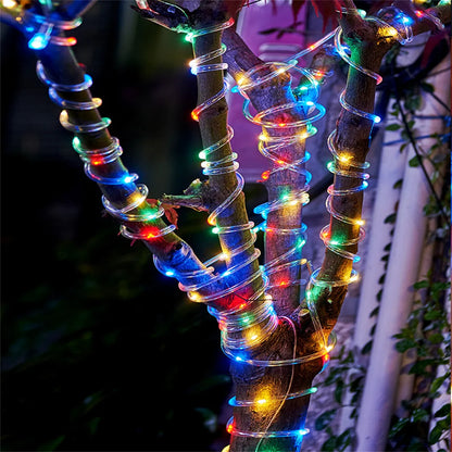 30M 300 LED Battery Powered LED Rope Light With Remote Outdoor Copper Wire Fairy Light DIY Rope String Light for Garden Decor