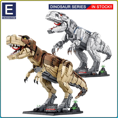 Jurassic Park Dinosaur World Building Blocks Tyrannosaurus Rex Bricks Sets Brachiosaurus Boy Toys Children Christmas Gifts