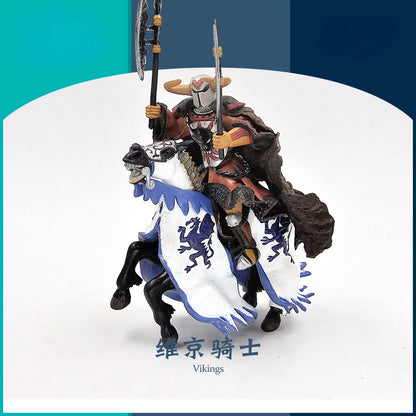 Medieval Knight Horse Archer Spear Dragon Animal Simulation Model Ornaments Children's Toys