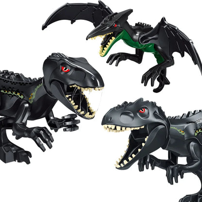 Brutal Raptor Building Jurassic Blocks World 2 MINI Dinosaur Figures Bricks Dino Toys For Children Dinosaurios Christmas