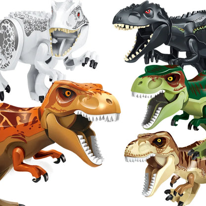 Brutal Raptor Building Jurassic Blocks World 2 MINI Dinosaur Figures Bricks Dino Toys For Children Dinosaurios Christmas