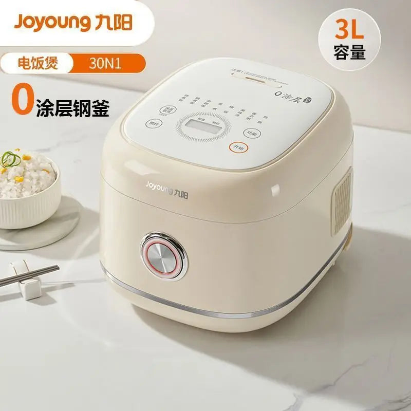 Joyoung30N1 Rice Cooker with 0 Coating Stainless Steel Liner 3L Rice Cooker Electric  Food Warmer