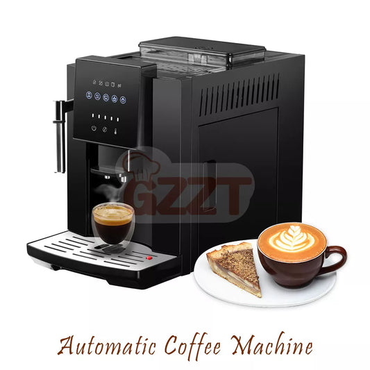 GZZT Coffee machine Automatic 19 Bar Coffee Maker household Equipment Cooking Appliances Grinder Hot Water and Milk Froth